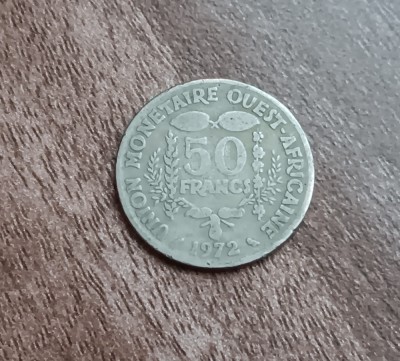 C50 - Moneda foarte veche - Africa de Vest - 50 franci - 1972 foto