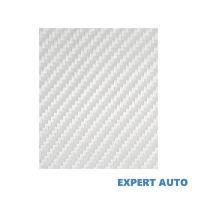 Rola folie carbon 3d alba 1.27m latime x 30m Alta marca Alt model #7 foto
