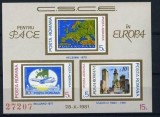 B1574 - Romania 1980 - Colaborarea,bloc nedantelat, neuzat,perfecta stare