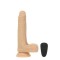 The Freak - Thrusting &amp; Rotating Vibrator (19 x 3cm)- cu telecomanda - Vibrator subtire din silicon
