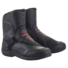 Ghete Moto Impermeabile Alpinestars Ridge V2 Waterproof Boot, Negru/Rosu, Marime 40 foto