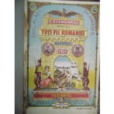 Calendarul pentru toti fii Romaniei, anul 1906