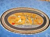 332-Splendid platou mare decorativ vechi Egipt.