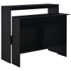 VidaXL Masă de bar cu 2 blaturi, negru, 130x40x120 cm
