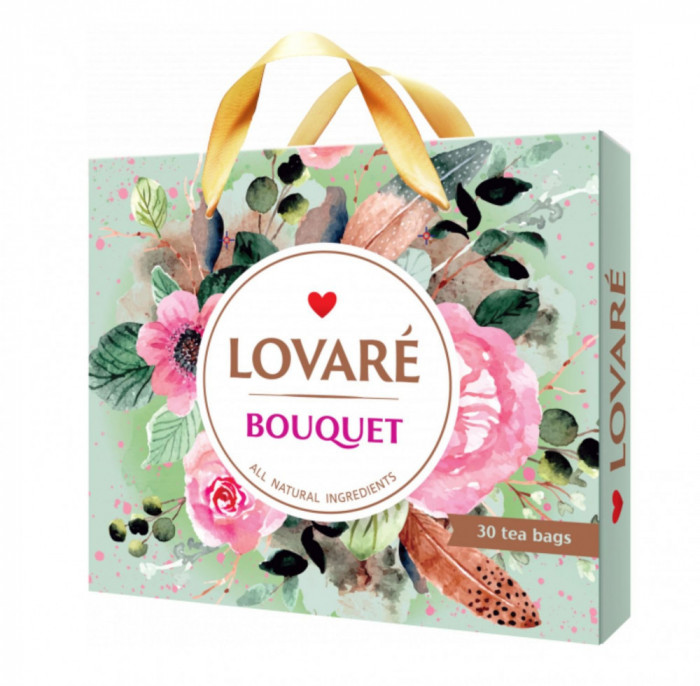 Set ceai Lovare Bouquet 30 pliculete, 5 x 6 varietati