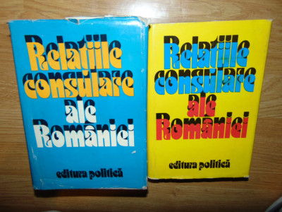 RELATIILE CONSULARE ALE ROMANIE 1975,1977 foto