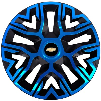 Set 4 Capace Roti 15 &amp;quot; Best Albastru-Negru, Compatibile Cu Chevrolet foto