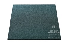 Pavele dale din cauciuc, tartan, patrate, plane, VERDE, 1m x 1m, grosime 20 mm