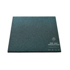 Pavele dale din cauciuc, tartan, patrate, plane, VERDE, 1m x 1m, grosime 20 mm