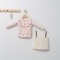 Set elegant cu fustita si bluzita pentru bebelusi Paris Love, Tongs baby (Culoare: Ecru, Marime: 9-12 luni)