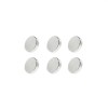 Set 6 magneti foarte puternici, gri, disc, simplu, 7 mm X 2 mm