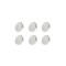 Set 6 magneti foarte puternici, gri, disc, simplu, 7 mm X 2 mm