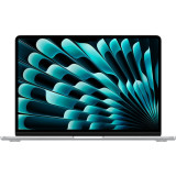 Laptop Apple MacBook Air 13, cu procesor Apple M3, 8 nuclee CPU si 10 nuclee GPU, 8GB, 512GB, Silver, INT KB, Manual RO