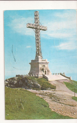 RF1 -Carte Postala- Bucegi, Monumentul eroilor de pe Caraiman, circulata 1977 foto