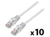 Cabluri patch U/UTP 5e 0,5m CCA PVC gri 26AWG, Lanberg