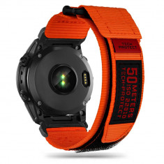 Curea Tech-Protect Scout Pro pentru Garmin Fenix 3/5X/3Hr/5X Plus/6X/6X Pro/7X Portocaliu