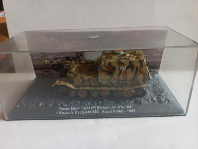 Macheta tanc Panzerjager Tiger (P) Elefant Anzio - Italy - 1944 scara 1:72 foto