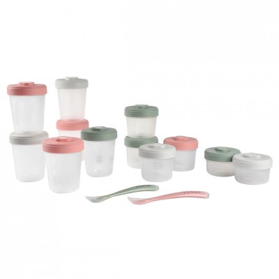 Set 12 recipiente hrana Beaba Eucalyptus 2x90 ml, 4x150 ml, 6x250 ml foto