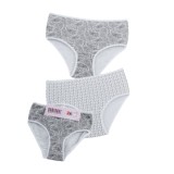 Cumpara ieftin Set 2 perechi de chiloti din bumbac, pentru dama, 53600, Gri