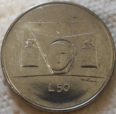Moneda 50 LIRE - SAN MARINO, anul 1976 *cod 5256 = UNC foto