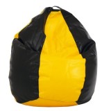 BEAN BAG MARA IMITATIE PIELE - WENGE/DIVERSE CULORI - Albastru 21898