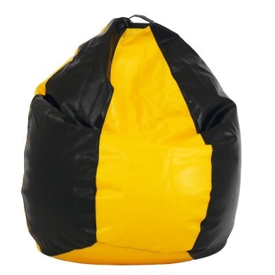 BEAN BAG MARA IMITATIE PIELE - WENGE/DIVERSE CULORI - Albastru 21898 foto