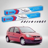 Cumpara ieftin Ștergătoare Ford Fiesta Gen V JH/JD Hatchback 2001-2008 | Set Față Flat Premium &ndash; TeamCar&reg;