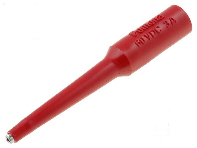 Terminal de măsurare 3A roșu cu v&acirc;rf de 1,6mm aurit