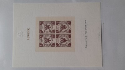1983 Hansestadt Lubeck Bl.4 nr.19435-MNH foto