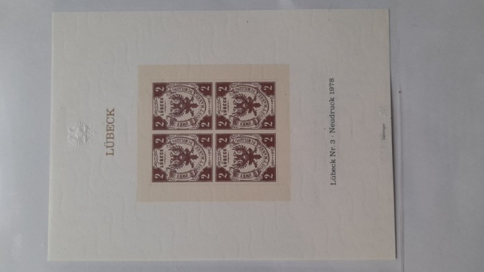 1983 Hansestadt Lubeck Bl.4 nr.19435-MNH