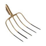 Furca de balegar 5 coarne 24x31 cm pentru asternut paie si baloti