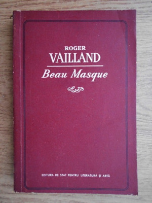 Roger Vailland - Beau masque (1957) foto