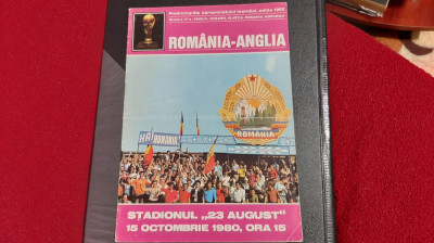 program Romania - Anglia foto