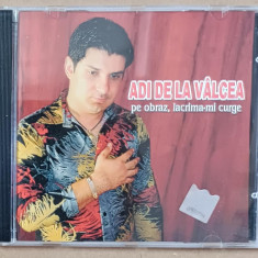 CD cu muzică , Adi de la Vâlcea – Pe Obraz, Lacrima-mi Curge (2002, CD) Manele