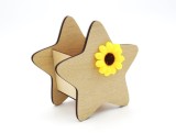 Cutie Stea Flori, Cadou Aranjamente Florale, 6.4x6.8x6.5cm, Decorativa, Personalizabila, Nunta, Aniversare