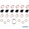 Kit anulare galerie admisie 33mm x 6 dopuri BMW X5 (1999-2006) [E53] #1