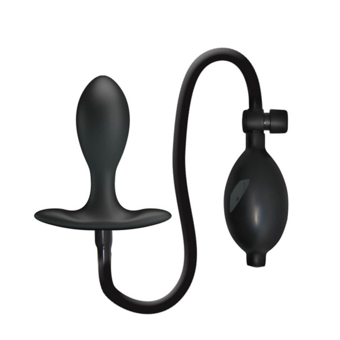 Dop Anal Gonflabil, Negru, 9 cm