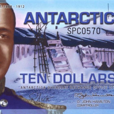 ANTARCTICA █ bancnota █ 10 Dollars █ 2011 █ UNC █ necirculata █ polymer