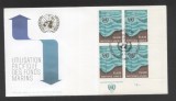 UN Geneva 1971 Peaceful use of the seas Mi.15 x 4 FDC UN.111