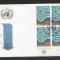 UN Geneva 1971 Peaceful use of the seas Mi.15 x 4 FDC UN.111