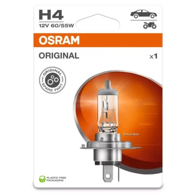 Bec auto pentru far Osram H4 Standard, 55 W, 12 V foto