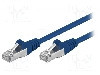 Cablu patch cord, Cat 5e, lungime 0.5m, F/UTP, Goobay - 50157