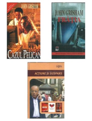 Pachet 3 carti John Grisham E foto