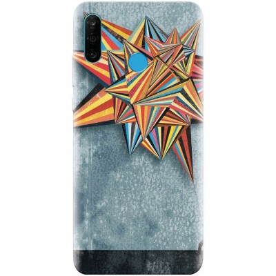 Husa silicon pentru Huawei P30 Lite, Abstract Colorful Balloon Triangles foto