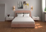 Saltea cu spuma poliuretanica SOMNART 100x200, inaltime 20 cm, ortopedica, husa detasabila cu fermoar, rulata, fermitate medie