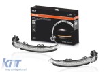 Semnale de &icirc;ntoarcere dinamice LED cromate Osram, potrivite pentru Audi A4 B9, A5 F5 dupa 2016 Performance AutoTuning