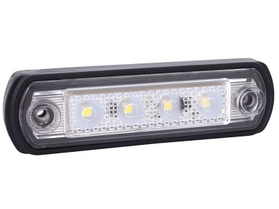 Lampă De Marcare Contur Led, 12/24v, Cu Bază Din Cauciuc, Pentru Tub, Alb 86482 foto