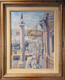 Tablou, Aurel Iacobescu, &quot; Roma - Columna lui Traian (1941) &quot;, u/c