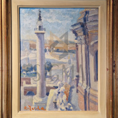 Tablou, Aurel Iacobescu, " Roma - Columna lui Traian (1941) ", u/c