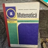 Matematica algebra, manual pentru clasa a IX-a